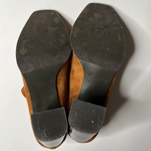 Metaphor Regina style open toe Brown Faux suede heels - Picture 8 of 8